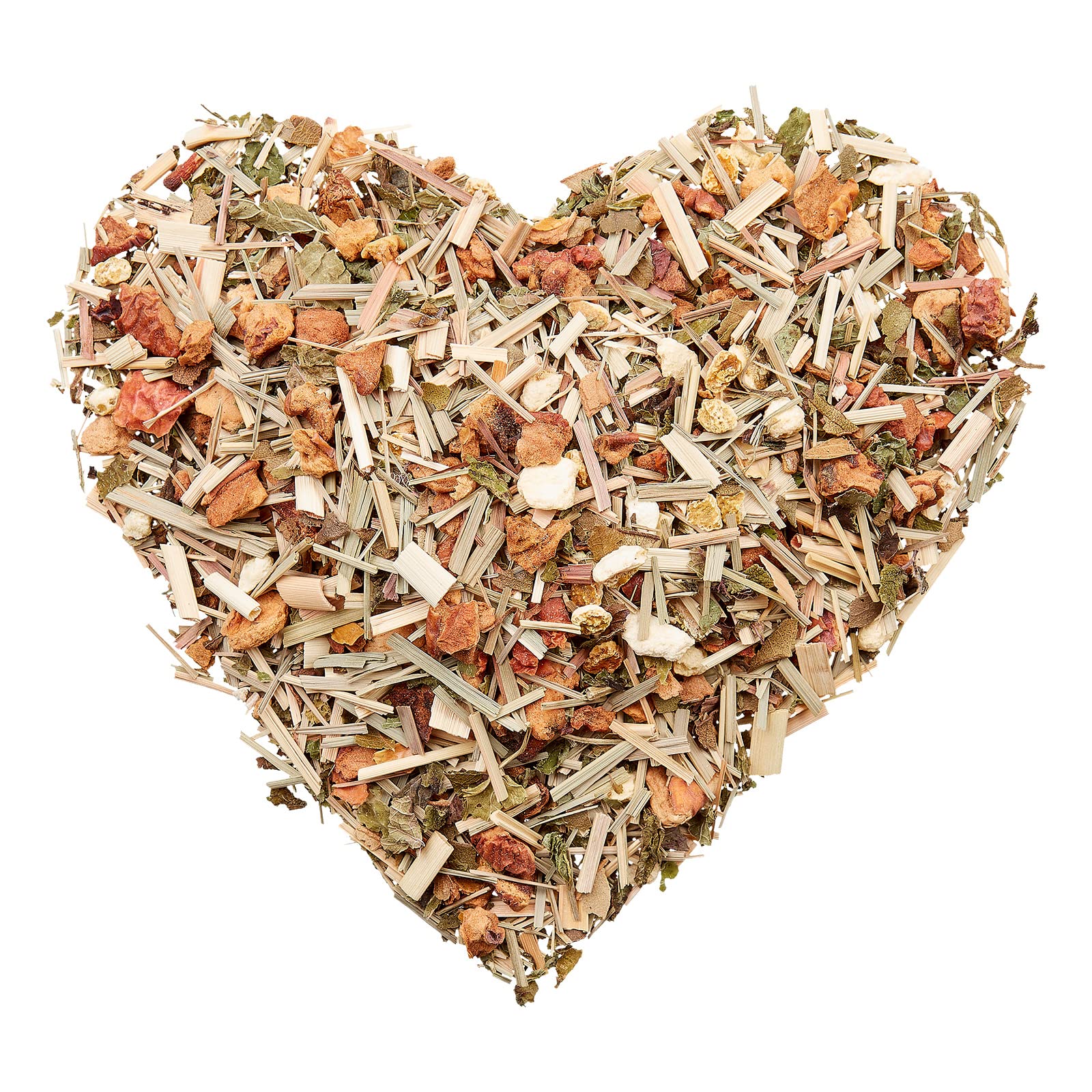 Mezcla de hierbas orgánicas y frutas de té, té suelto con manzana limongras canela, mezcla de té orgánico, 75 g