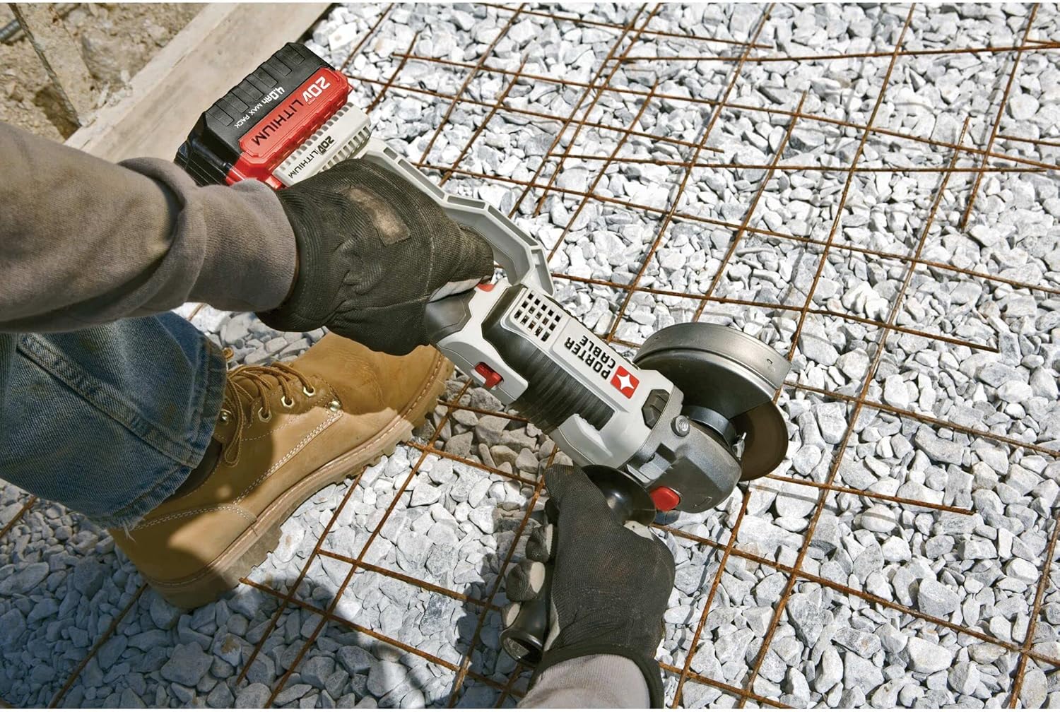 PORTER-CABLE 20V MAX* Angle Grinder Tool, 4-1/2-Inch, Tool Only (PCC761B)