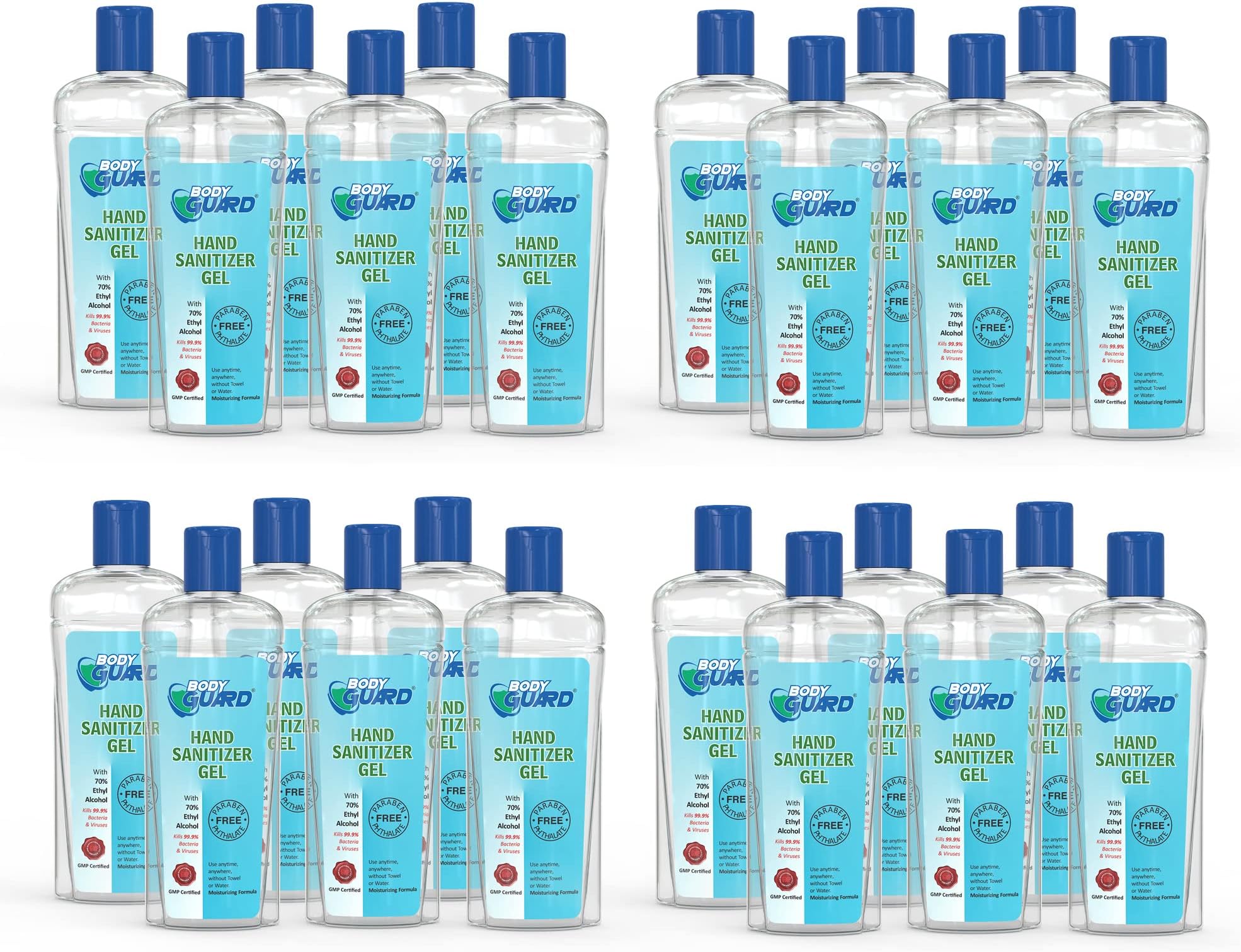 Aryanveda Bodyguard | Alcohol Based Hand Sanitizer Combo Pack 50 ML Each (Pack of 24)