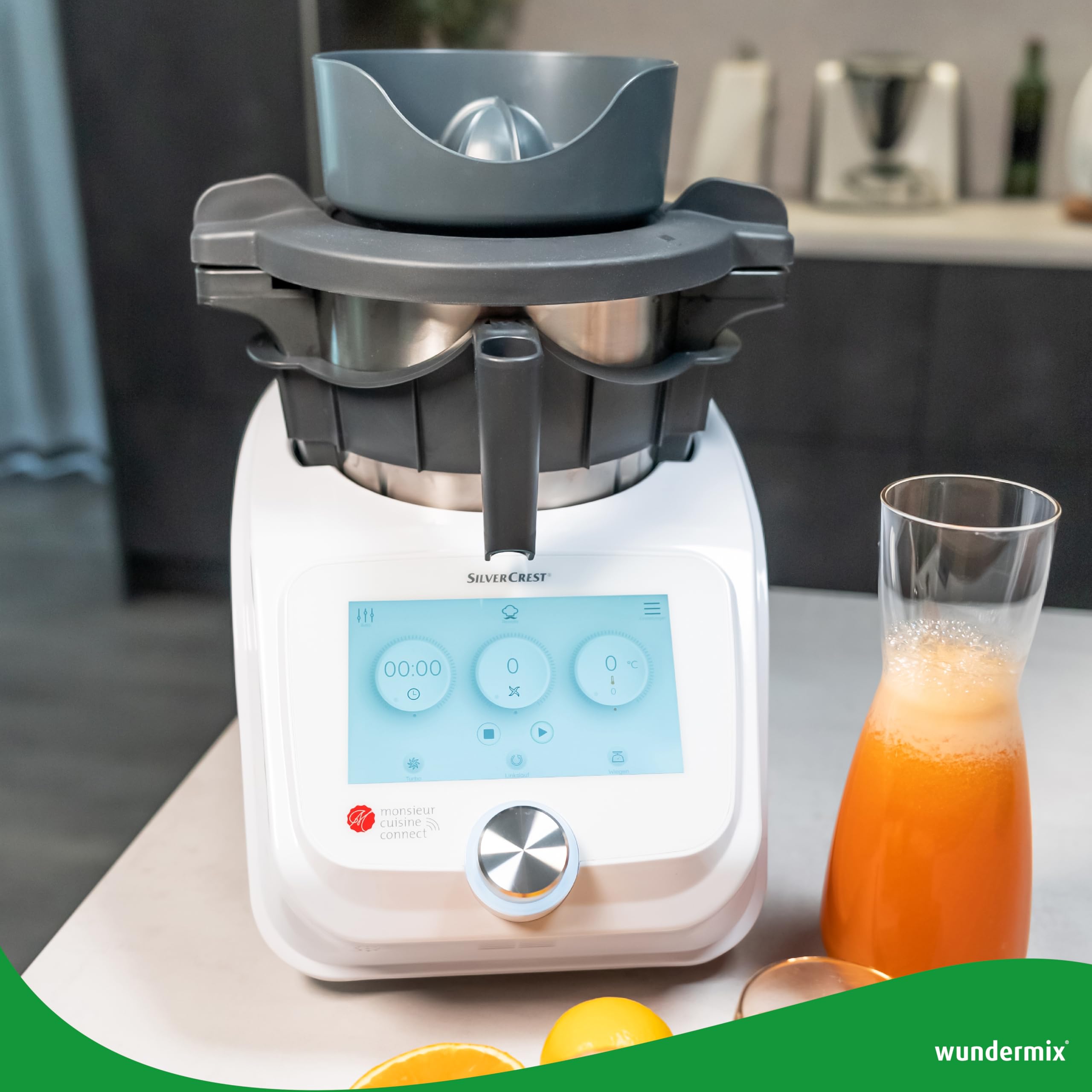Wundermix WunderJuicer Presse-Agrumes Monsieur Cuisine | Connect, Trend, Smart, extracteur de jus électrique, Made in Germany