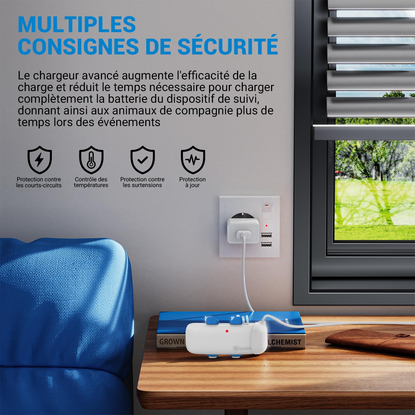 Caricatore magnetico USB-C compatibile con Trac-ti Collare GPS Dog Tracker 5V
