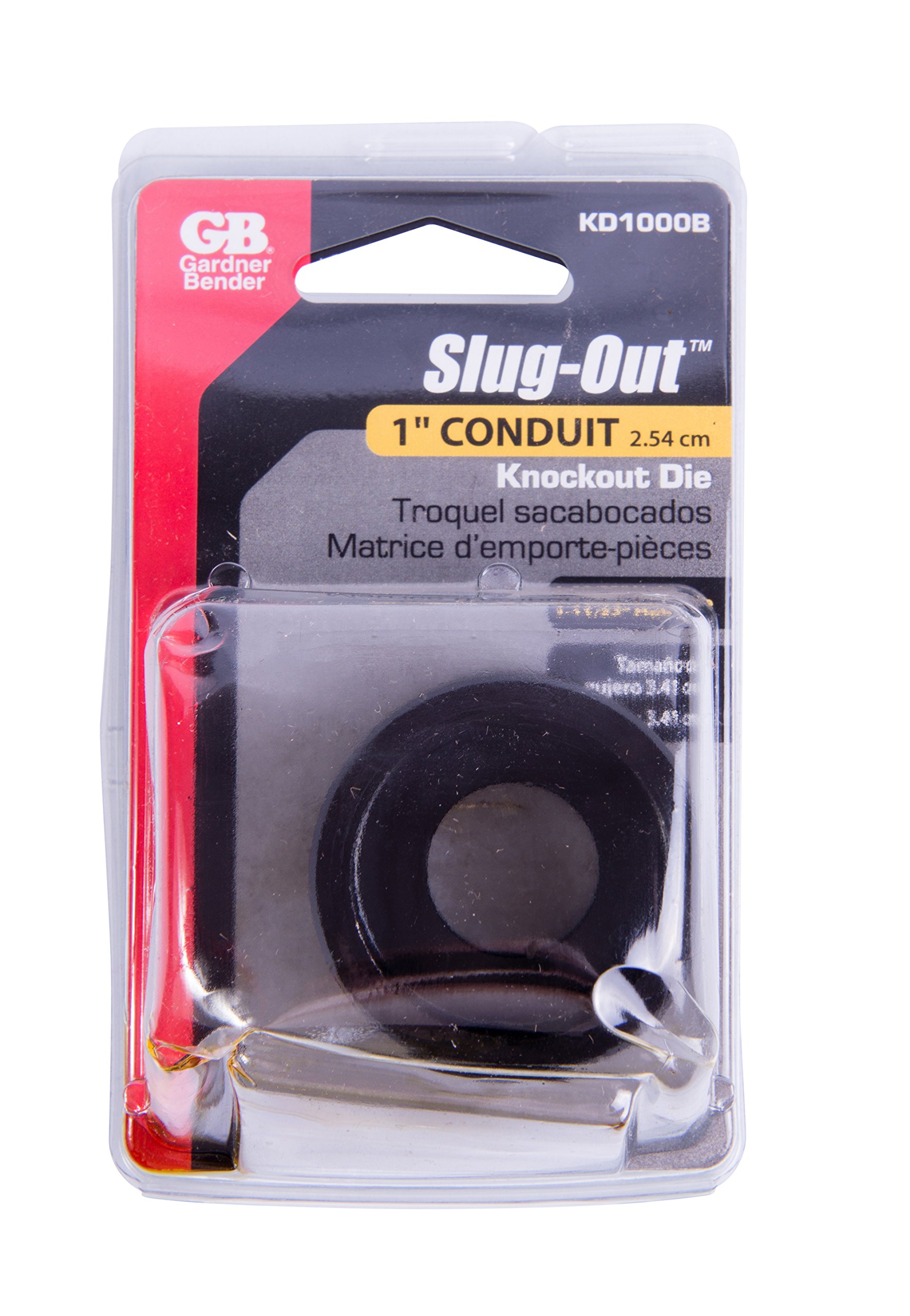 Gardner Bender KD1500B Slug-Out Individual Contractor Die, Knockout, 1½