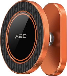 A2C Aluminum Alloy Orange Magnetic Golf Cart Phone Holder Mount Compatible with MagSafe iPhone 12-17, Unique Golf Gifts for Women Her Golfers Wife Men Dad Him Husband, 2026 Golf Accessories Essentials