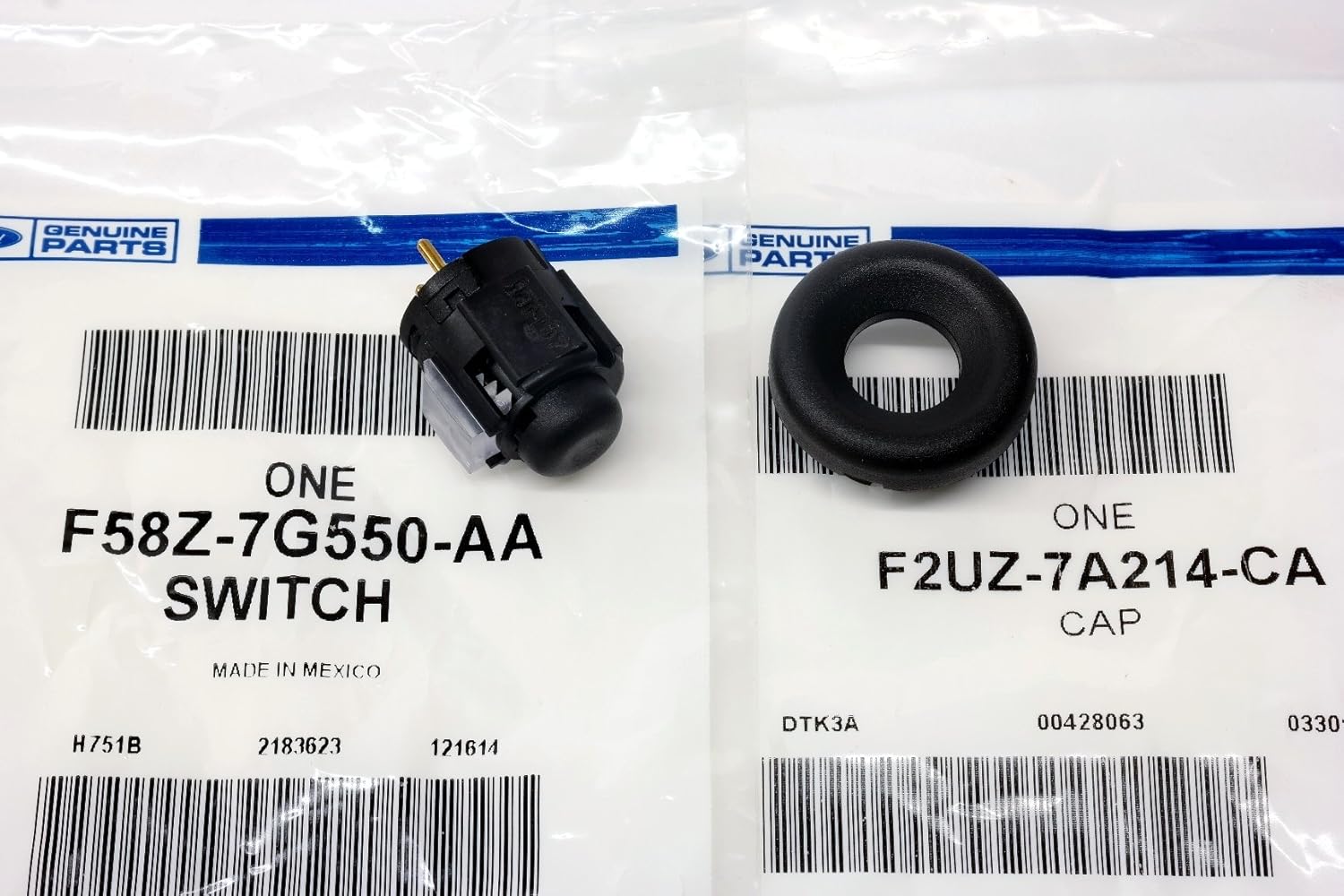 Ford Transmission Overdrive Lockout Switch Gear Shifter Button & Cap Bezel OEM