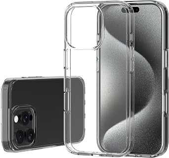 حافظة LUVVITT Clarity Clear لهاتف iPhone 16 Pro Max 2024 - رفيعة وخفيفة الوزن ومضادة للاصفرار وممتصة للصدمات مع كاميرا مرتفعة وحماية للشاشة - 6.9 بوصة