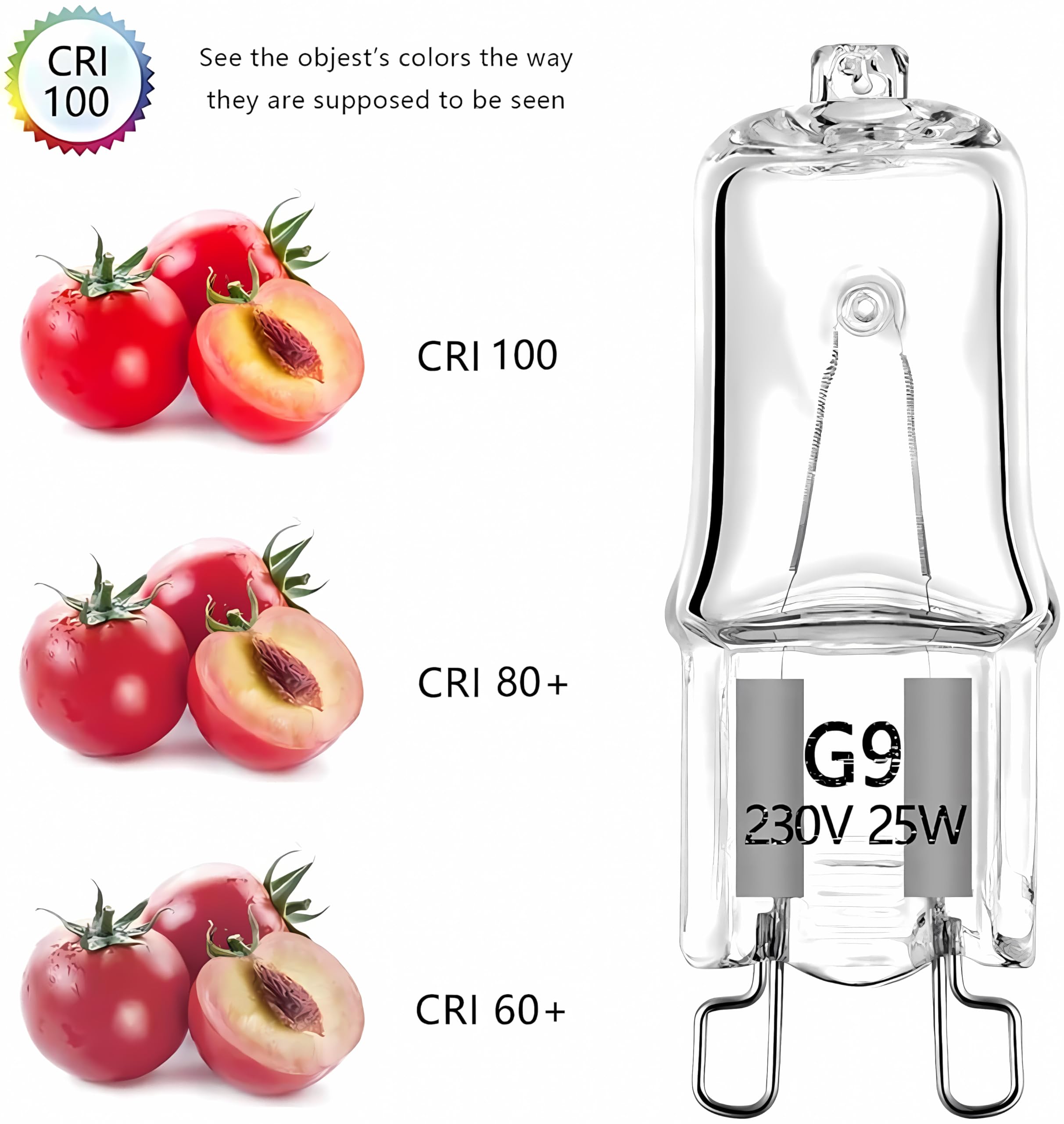 G9 Halogenlampe, 110 V, 220 V, kommerzielle Qualität, 20 W-100 W, lange Lebensdauer, kostengünstiger Ersatz für Mikroskop-Projektor-Beleuchtung (100 Stück/50 W)