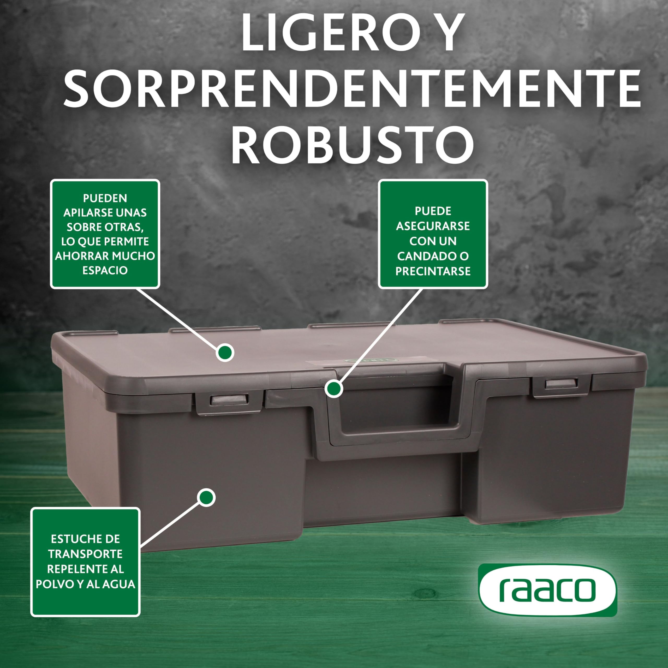 Raaco Solid 3 Caja de Herramientas Apilable 37 x 57 x 17 cm, accesorio