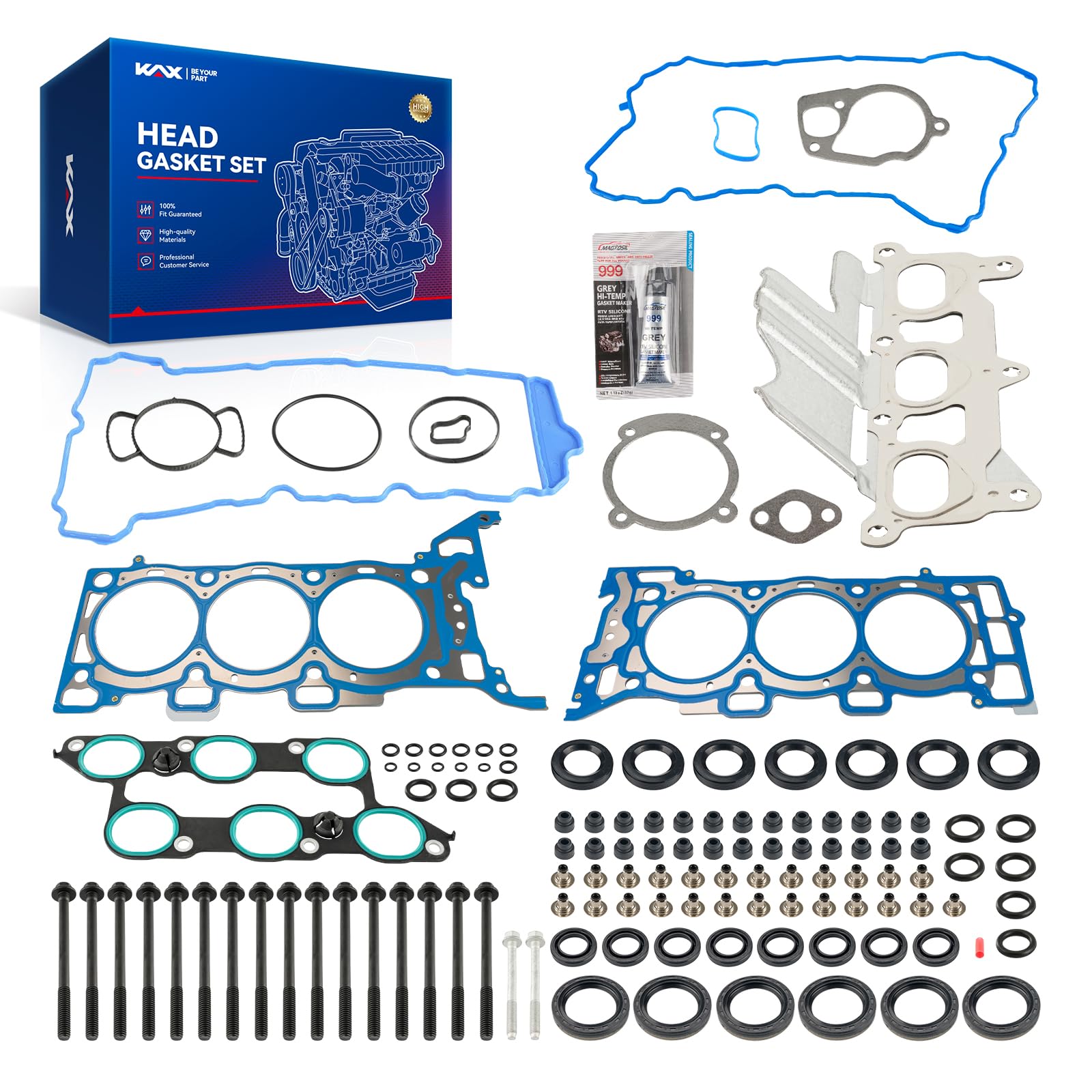 KAX Cylinder Head Gasket Kit Fit for Traverse Acadia Enclave 2009-2016 3.6L