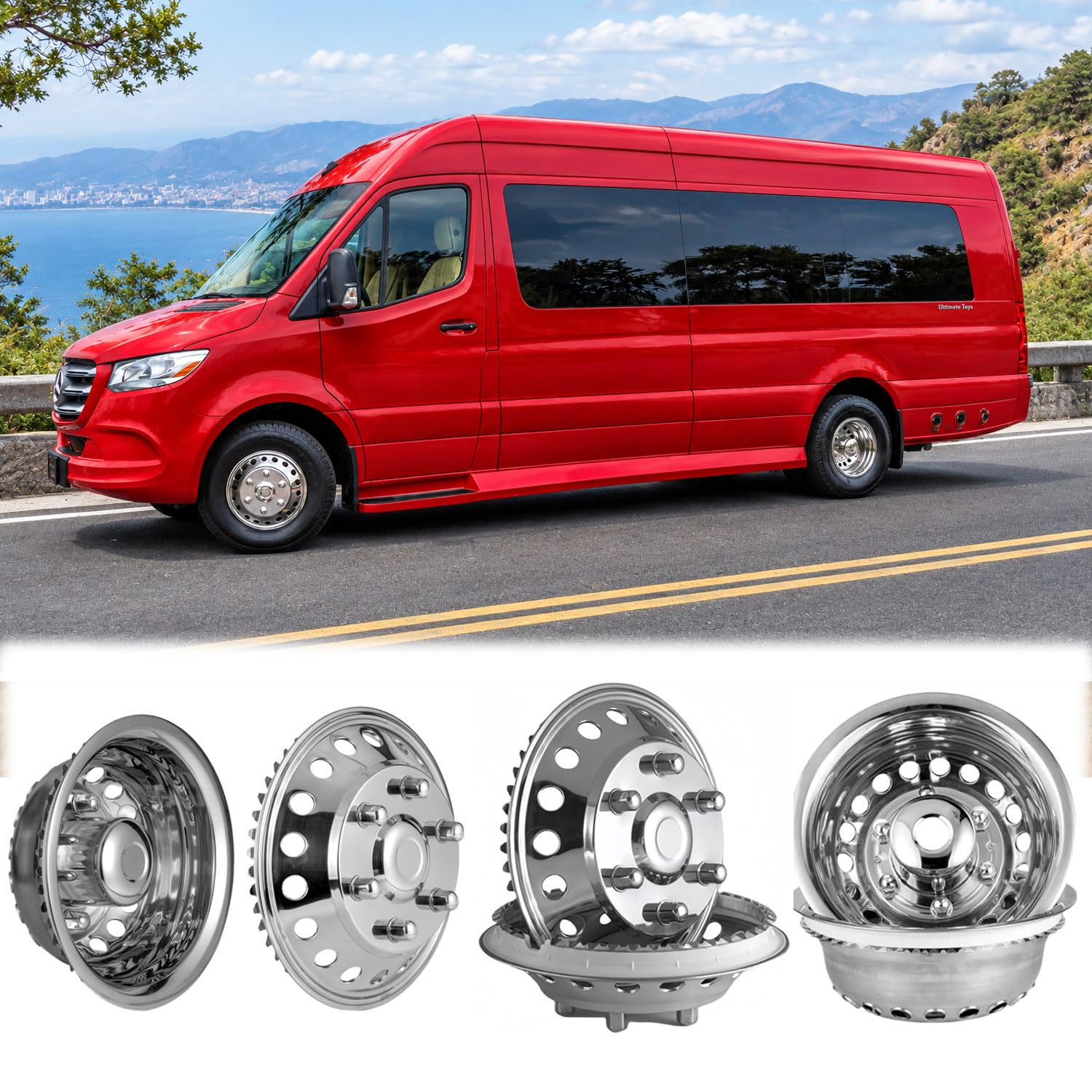 16" Wheel Simulator for 07-25 Dodge, Mercedes &amp; Freightliner Sprinter Van