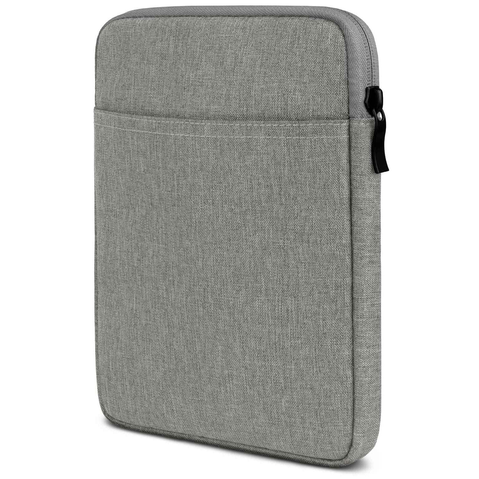Protection Amazon Fire HD 8 pochette fine zippée en polyester imperméable gris moex - 8