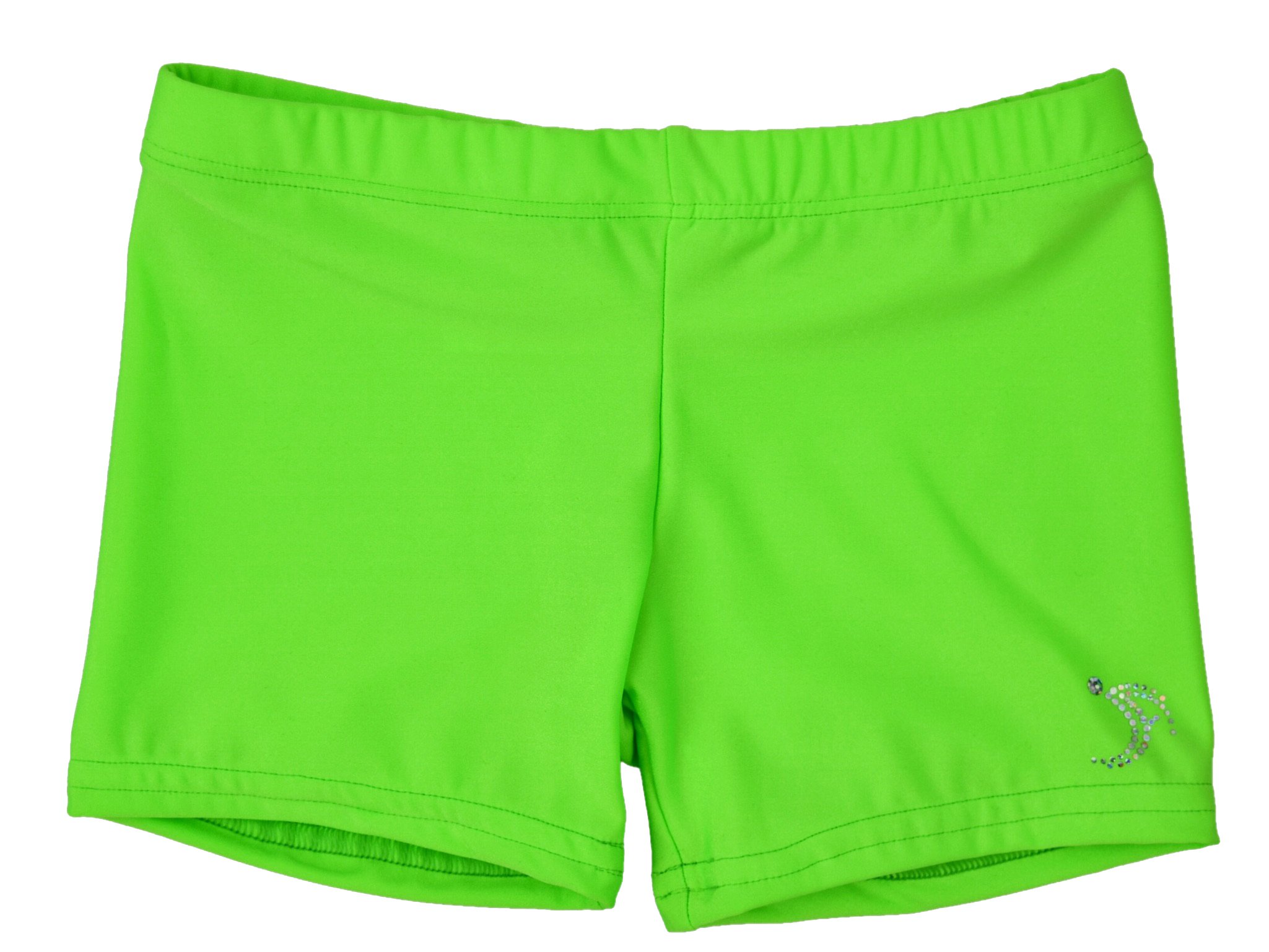 Sookie Active Premium Nylon Micro Fiber Athletic Shorts Women Gym Wear (Ladies), Lime, L