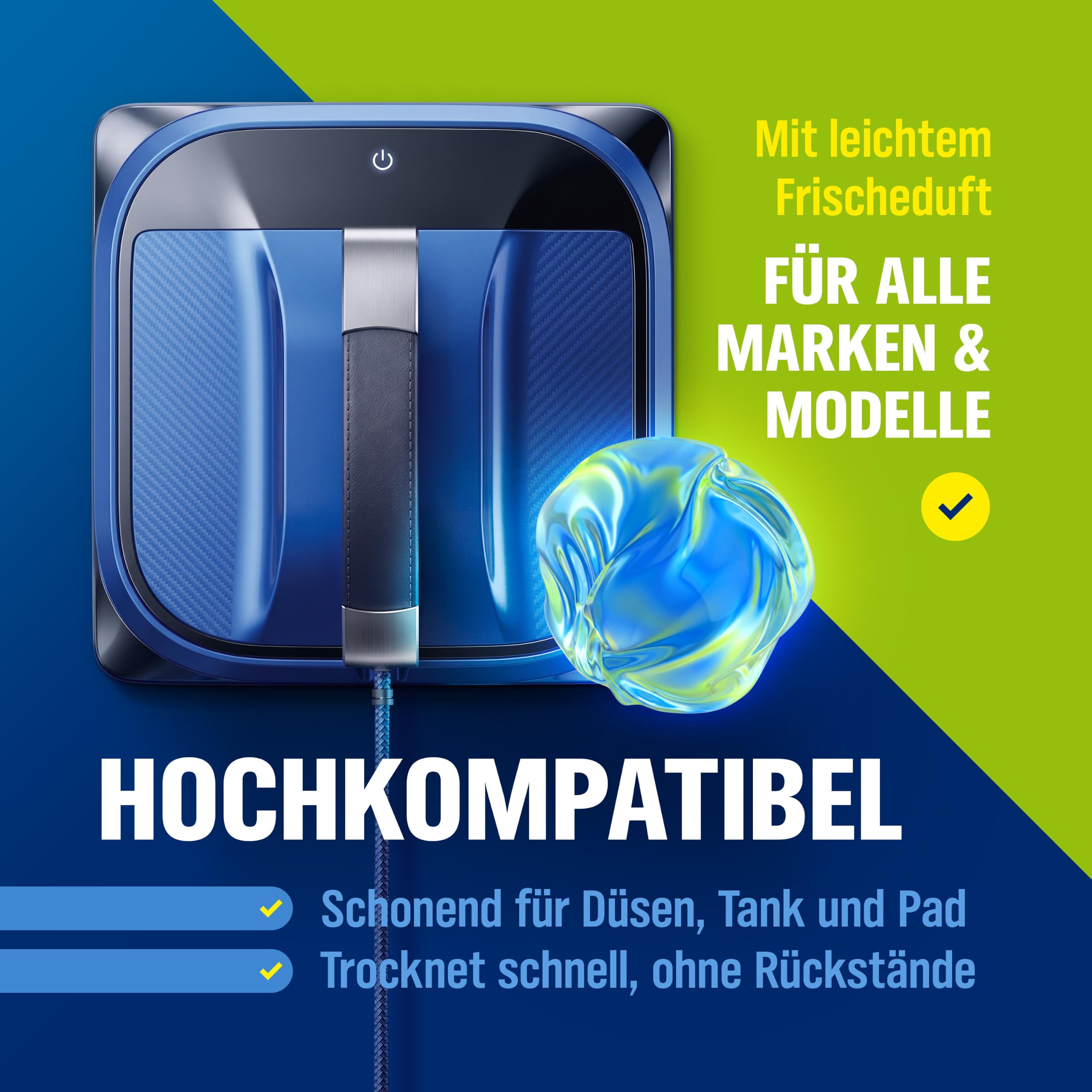 WoldoClean Fensterputzroboter Reinigungslösung 1L - schaumarm, streifenfrei – Ansicht 4