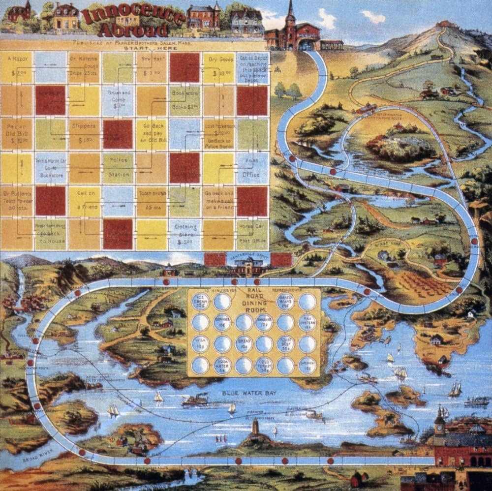 Board Game 1918 NInnocence Abroad An American Board Game By