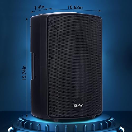 Miniatura 5 de S-1202 Sistema PA Bluetooth de 12 pulgadas y 2000 W con juego de mezclador eléctrico, altavoces pasivos con mezclador de 6 canales, soportes,