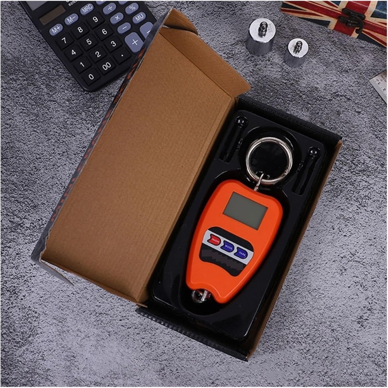 Portable Digital Crane Scale Mini Weighing 200kg/441lbs Industrial Crane Scale Home Digital Crane Scale Portable for Garage Farm Hunting Fishing Etc