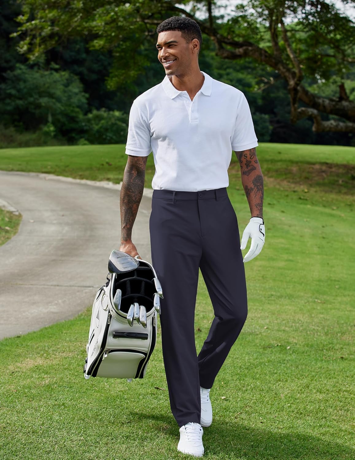COOFANDY Calça social masculina de golfe elástica para trabalho, secagem rápida, leve, casual, justa, com bolsos em promoção! Veja a oferta e mais achadinhos de Calças 3 Hoje é o melhor dia para comprar COOFANDY Calça social masculina de golfe elástica para trabalho, secagem rápida, leve, casual, justa, com bolsos com aquele preço maroto! Promoção! Aproveite a oferta! 3