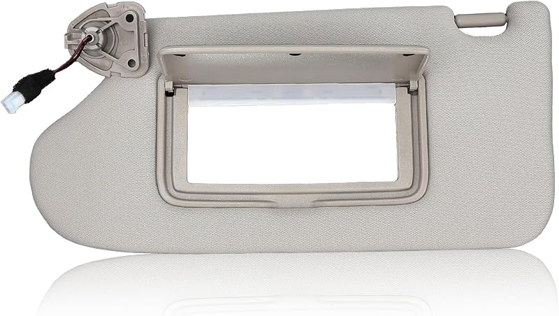 Para-sol dianteiro esquerdo para Nissan Altima 2013 a 2018, com espelho, luz e fiação, código 96401-3TA2A, YUANCHINB