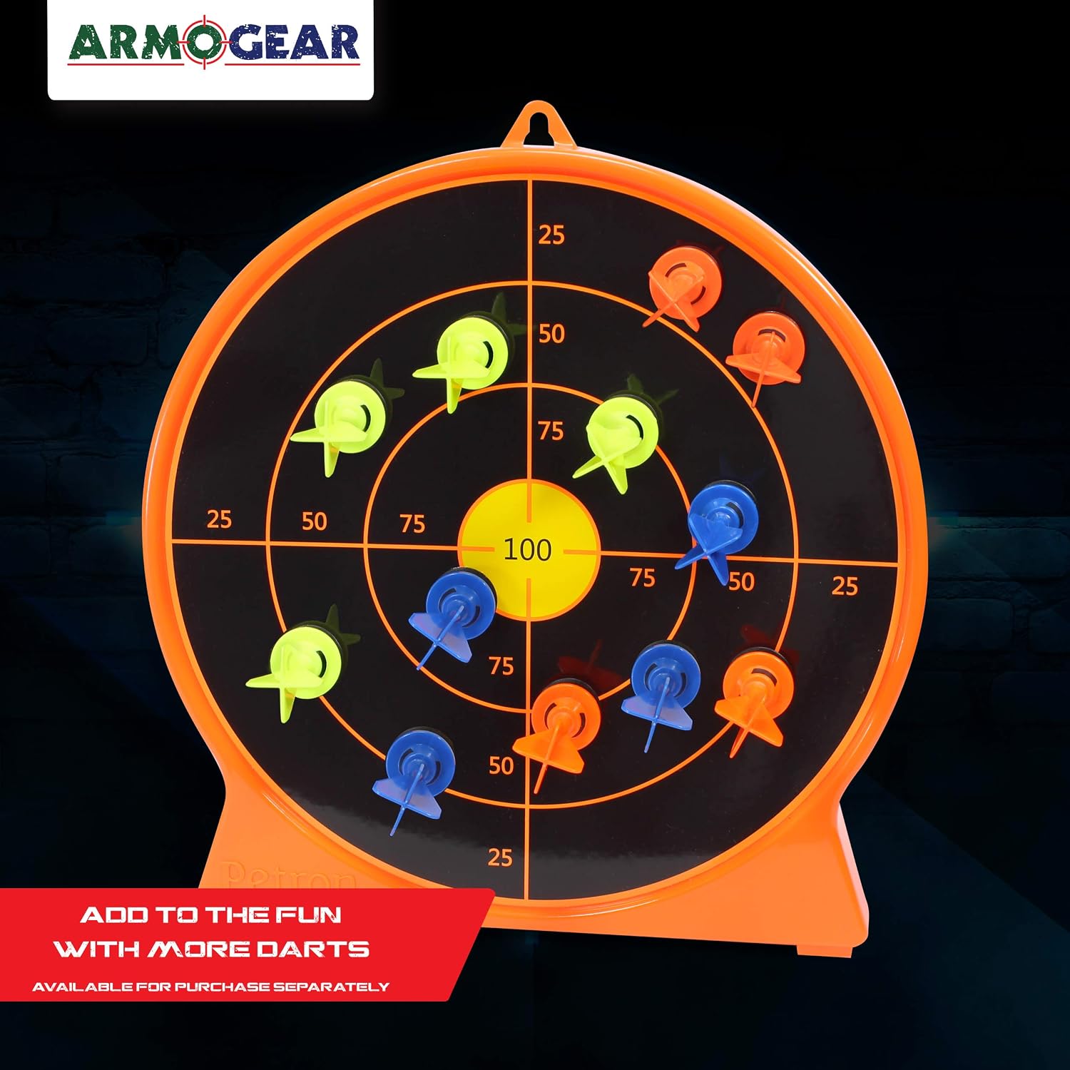 ArmoGear Kids Archery Set: Blaster Bow, Shooting Target, and Replacement Arrows with Suction Cups - Perfect Indoor and Outdoor Crossbow Toy for Boys and Girls