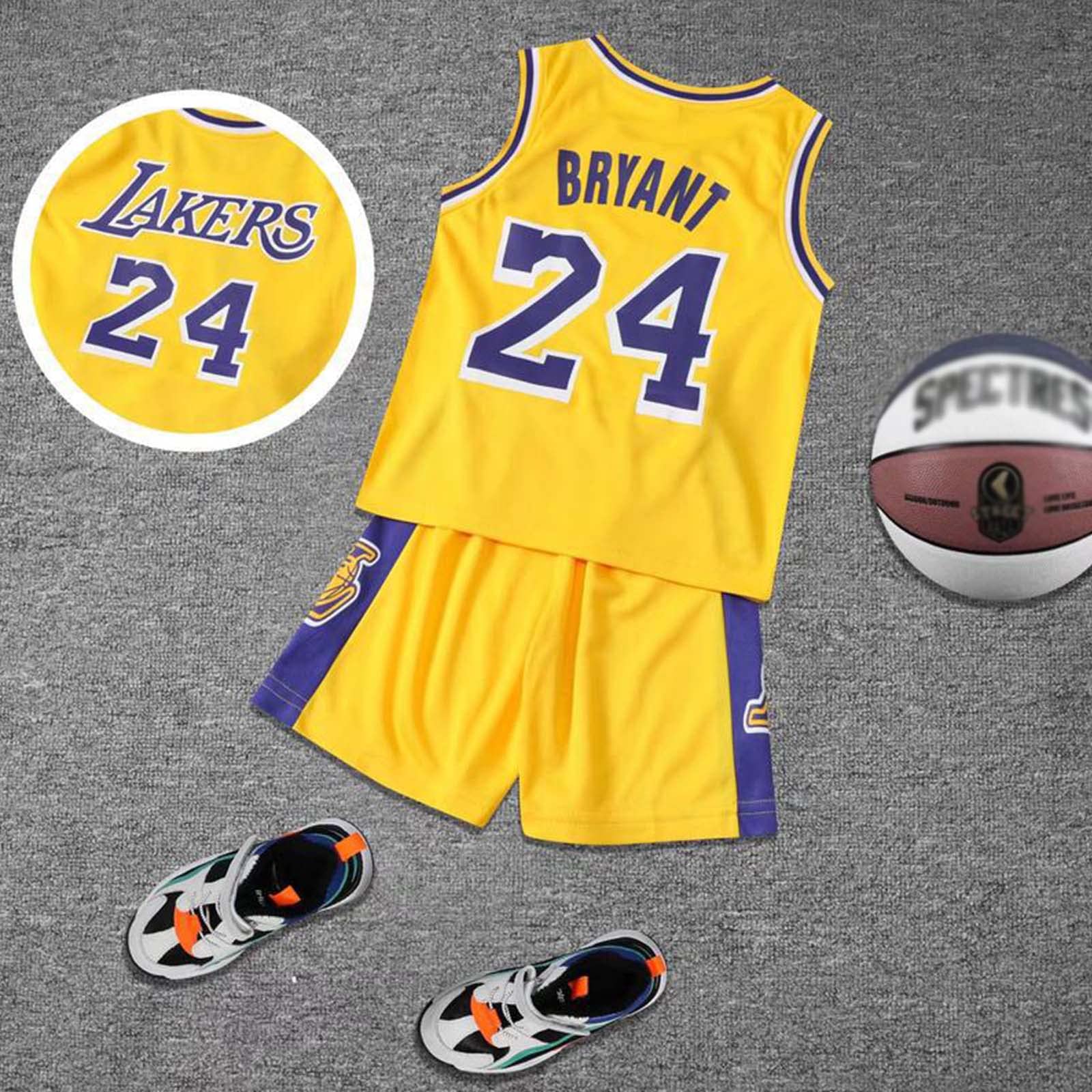 Jersey Children 's Fan Jersey Boys' Sports Wear sin Mangas Baloncesto Chaleco Top y Shorts Sports Suit Summer Sports Wear