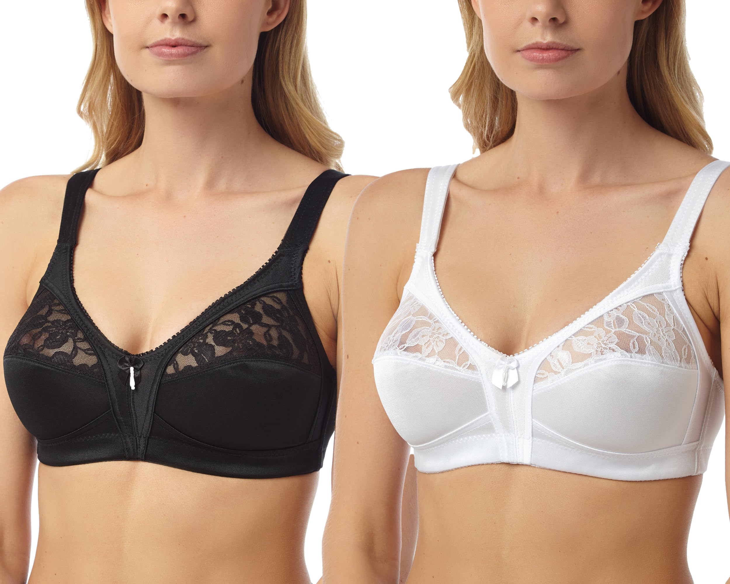 Undercover 2 Pack Firm Control Soft Cup Bra BR404 Mixed 48E