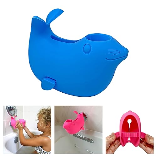 Cubierta para boquilla de baño para niños protector de seguridad para grifos funda para grifo para bañera para niños y bebés pequeños bonito sello