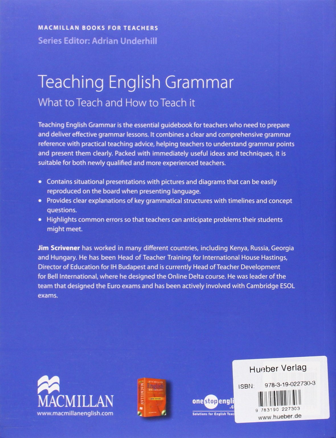 Teaching English Grammar: What to Teach and How to Teach it.Macmillan Books for Teachers / Grammar