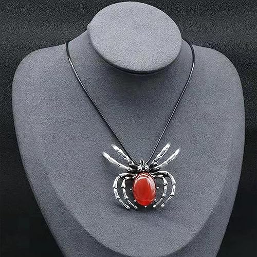 Miniatura 3 de Collar de cristal de cornalina real para mujer, piedras preciosas en bruto y curativas para los chakras, dije con auténtico cristal rojo joya de
