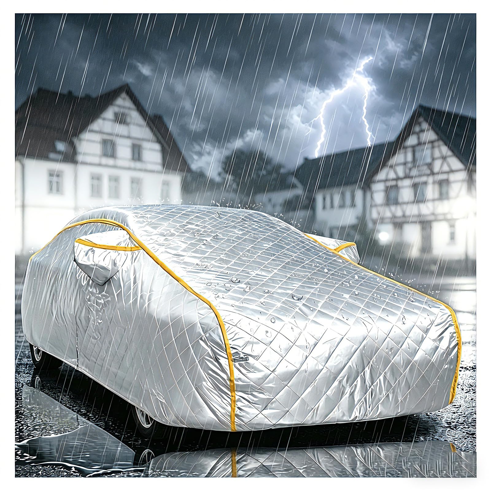 Telo Copriauto Da Esterno per Lexu CT200H Telo Auto Copriauto Antigrandine, Anti-UV Impermeabile, Felpato, Resistente Alla Neve, Con Zip
