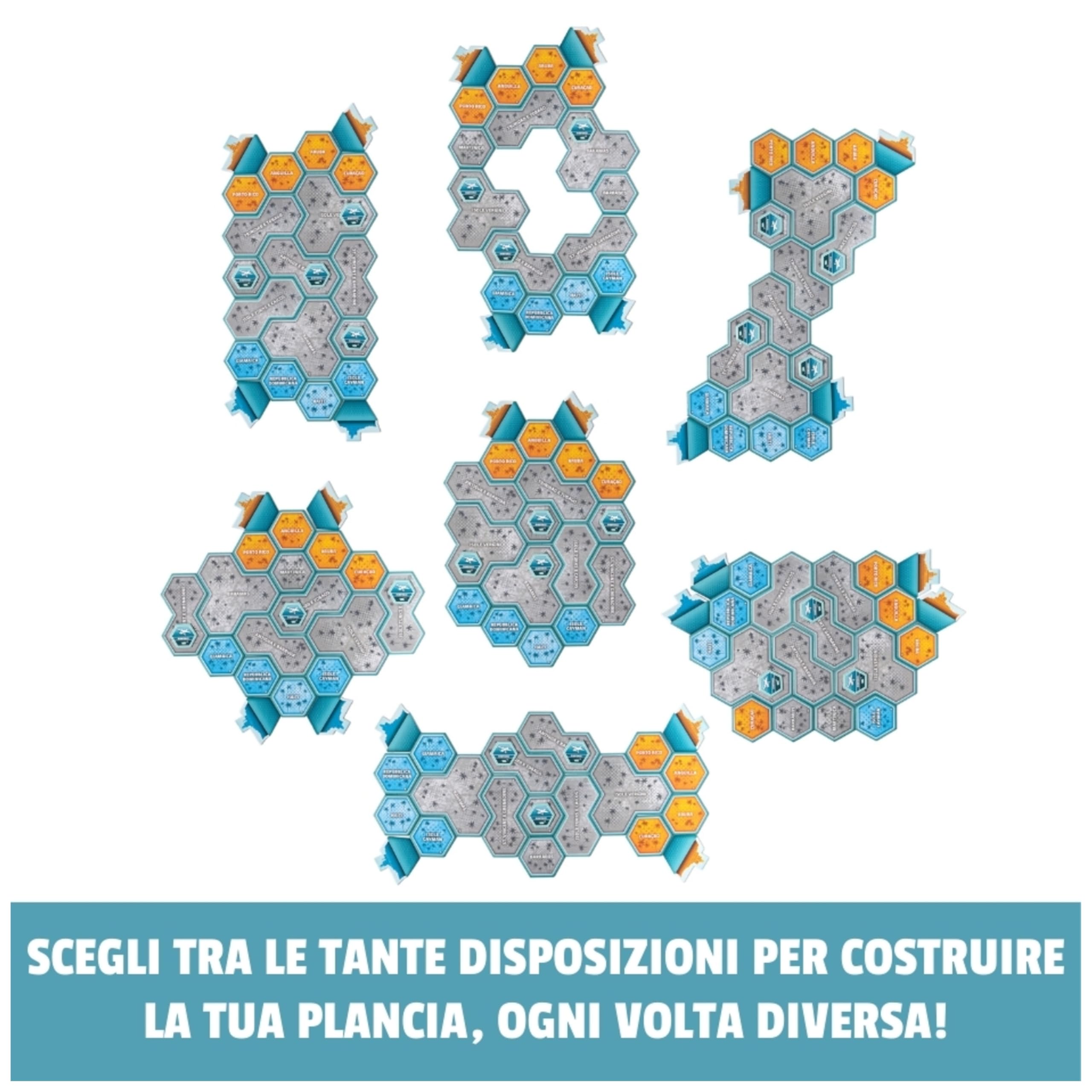 Editrice Giochi, Risiko! Oceano, 2 Giochi in Scatola in 1, Giochi di Società e Strategia per Famiglia e Amici, Giochi da Tavolo per Adulti e Bambini, Espansione di Risiko e Gioco Singolo, 8+ Anni
