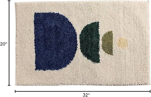 Miniatura 41 de Tapetes de baño bohemios, antideslizantes, abstractos, de microfibra, bonitos, color negro, lavable para tubo, lavabo, inodoro