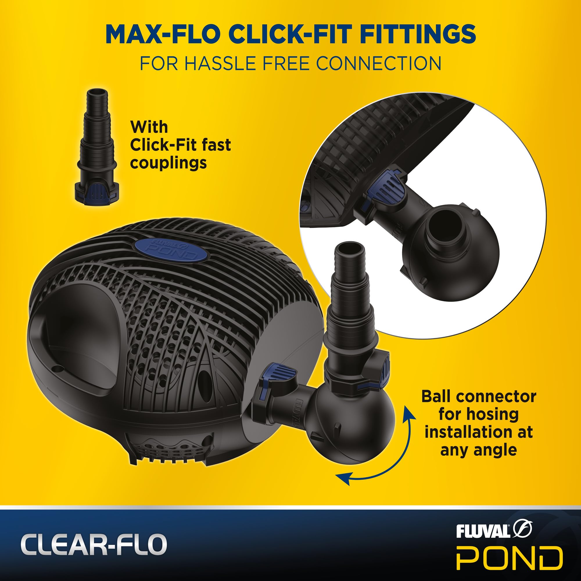 Fluval Clear-Flo Kit de filtre et pompe 5000