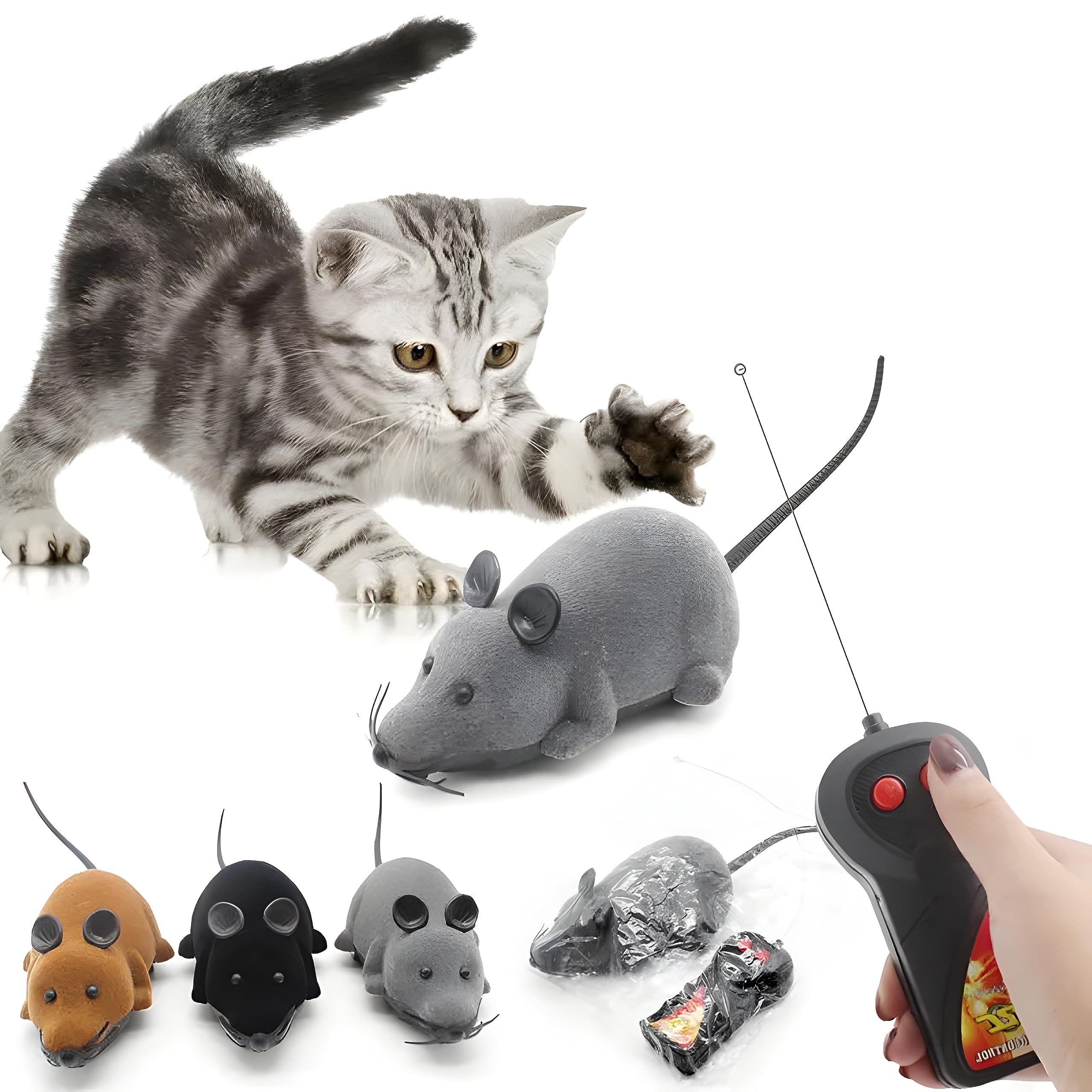 Buy PawLites Cat Toy Remote Controlled Mouse Electric Catnip Toy
