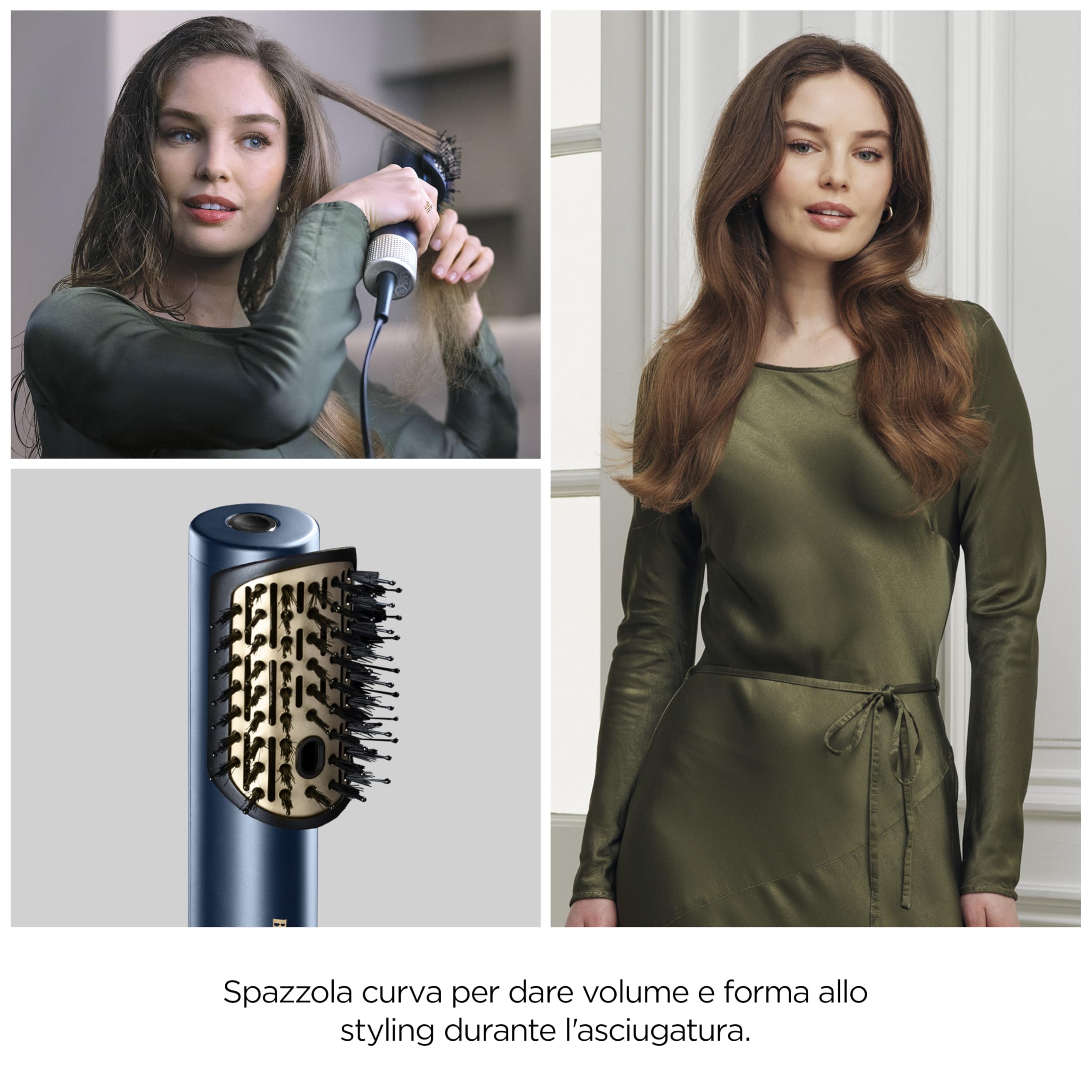 BaByliss Air Wand, Asciugacapelli, Piastra Lisciante e Styler, Tutto in uno, da capelli bagnati ad asciutti, anti-crespo, nessun danno da calore, 3 accessori, AS6553E - Amazon Exclusive