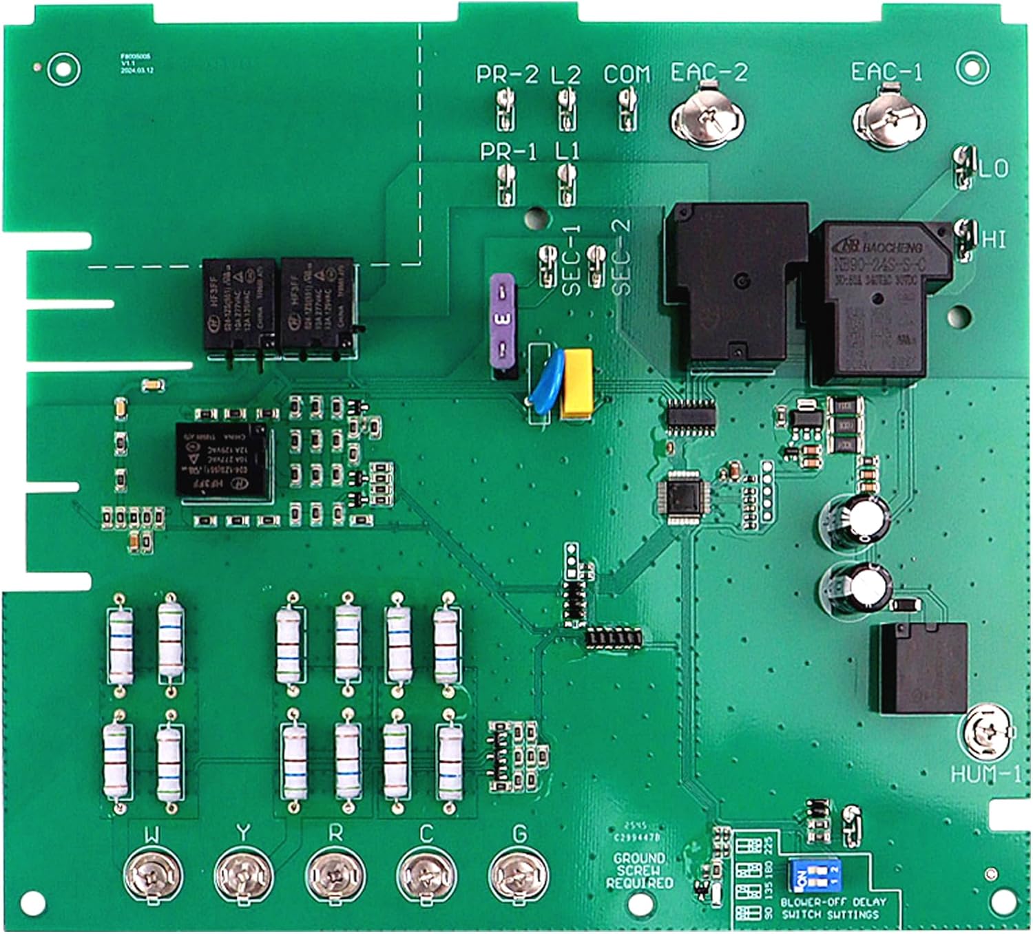 Furnace Control Circuit Board, Replace for ICM281, Compatible with Carrier CES0110057-00 CES0110057-01 CES0110057-02 with Safety Shut-Off, Easy Installation