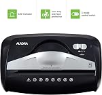 Aurora High-Security 8-Sheet Micro-Cut Paper Credit Card Shredder Black