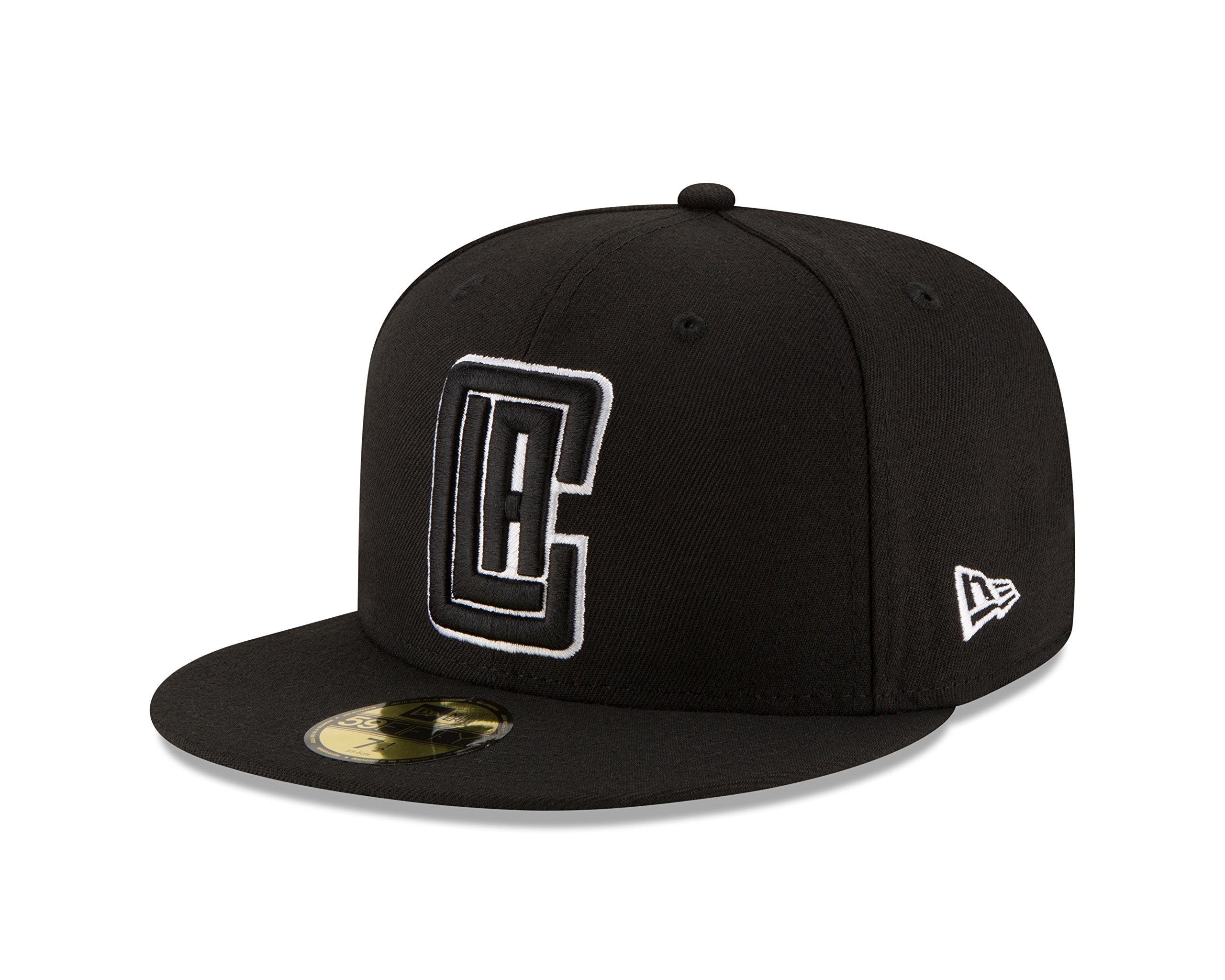 New Era NBA Black & White 59Fifty Fitted Cap, 7.375