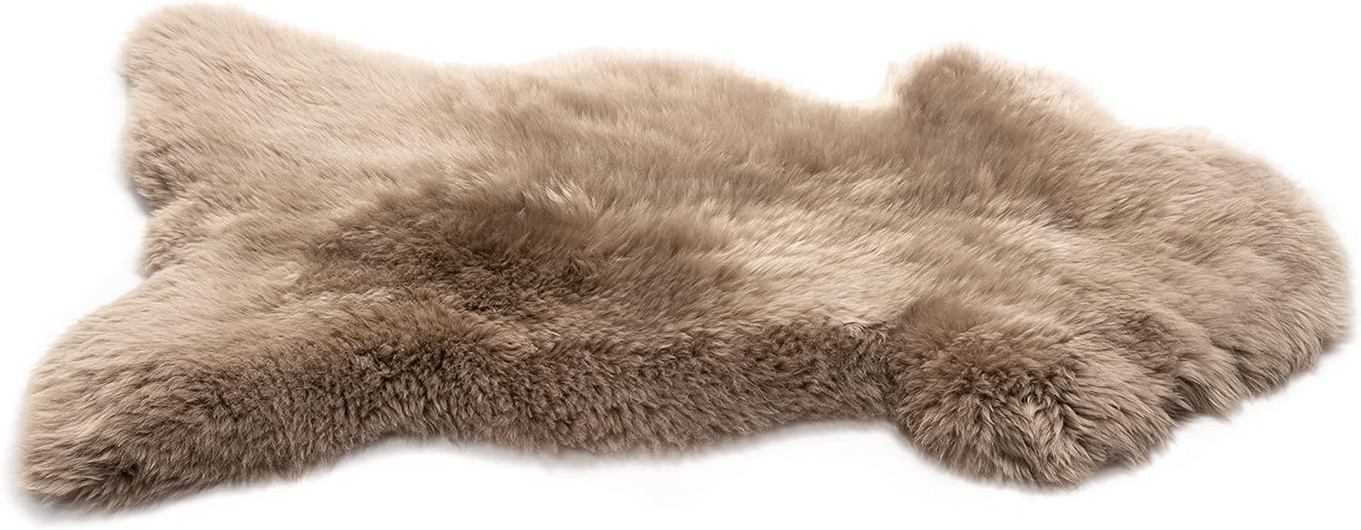 Texels Schapenvacht Bruin - Naturel XXL Super 110-120 cm