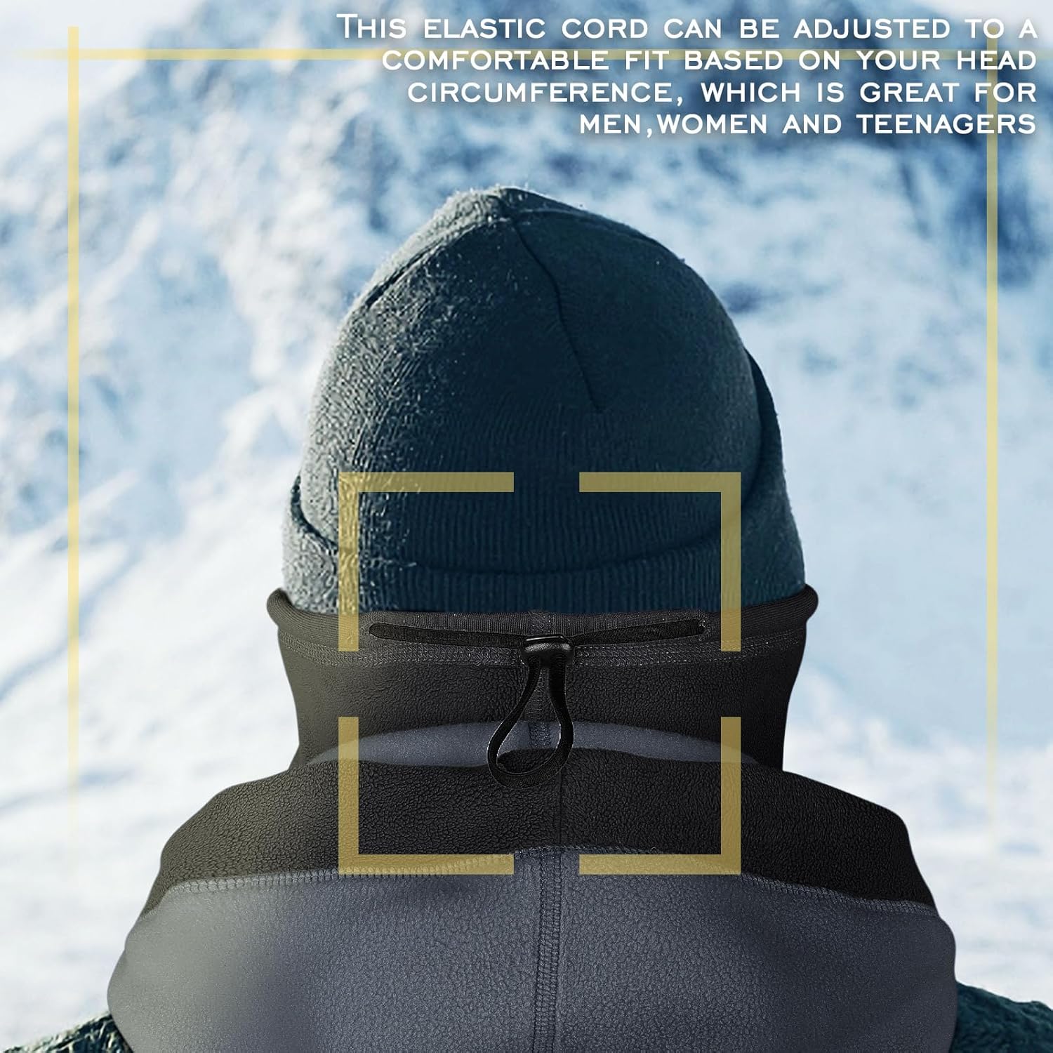 Balaclava Face Mask Windproof Fleece Ski Mask for Men and Women Winter Neck and Face Warmer - Image 4