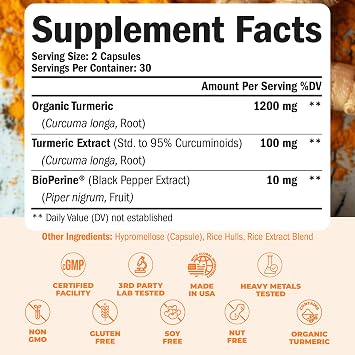 Turmeric Ginger & Turmeric Curcumin Supplements Joint and Digestive Support Bundle