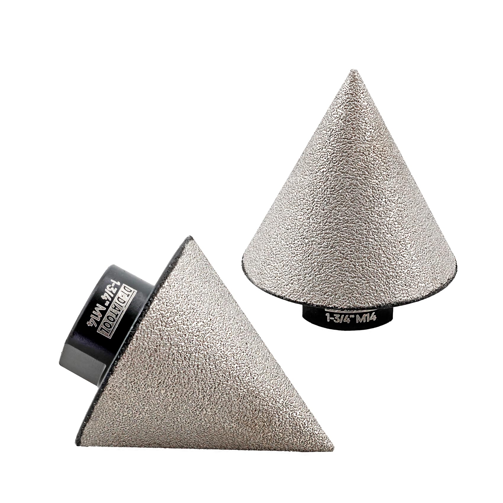 DT-DIATOOL Diamond Beveling Chamfer Bit 45mm 2 pieces for Tile Porcelain Ceramic Granite Marble Existing Holes Enlarging Polishing Shaping Trimming Repairing โ image 1