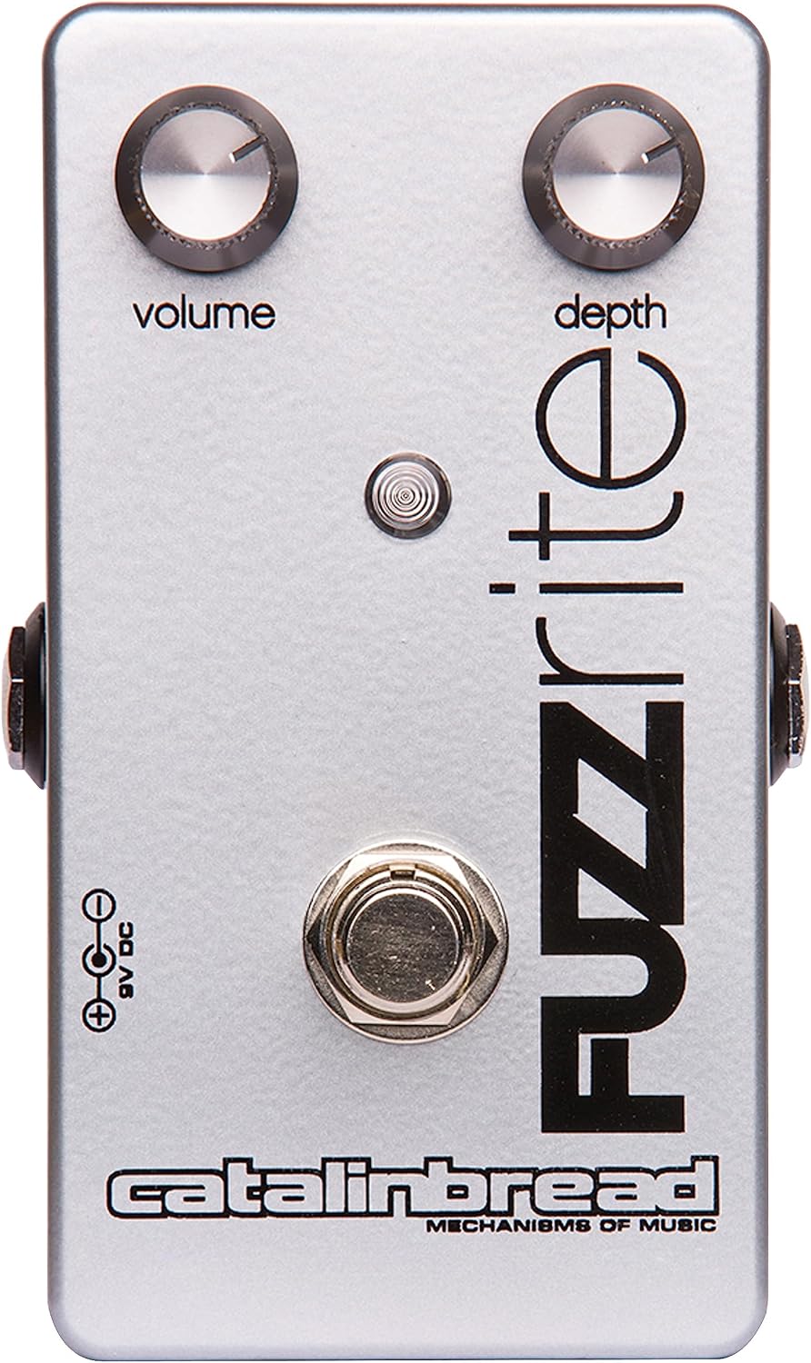 Catalinbread Fuzzrite Fuzz Pedal - Classic Vintage-Style Fuzz Effects with Adjustable Volume and Depth Controls for Guitar and Bass - Perfect for Professional and Amateur Musicians