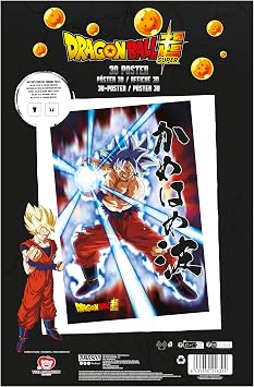SD TOYS - 3D Universal Survival Goku Dragon Ball Super Poster - Measures 38 x 58 cm