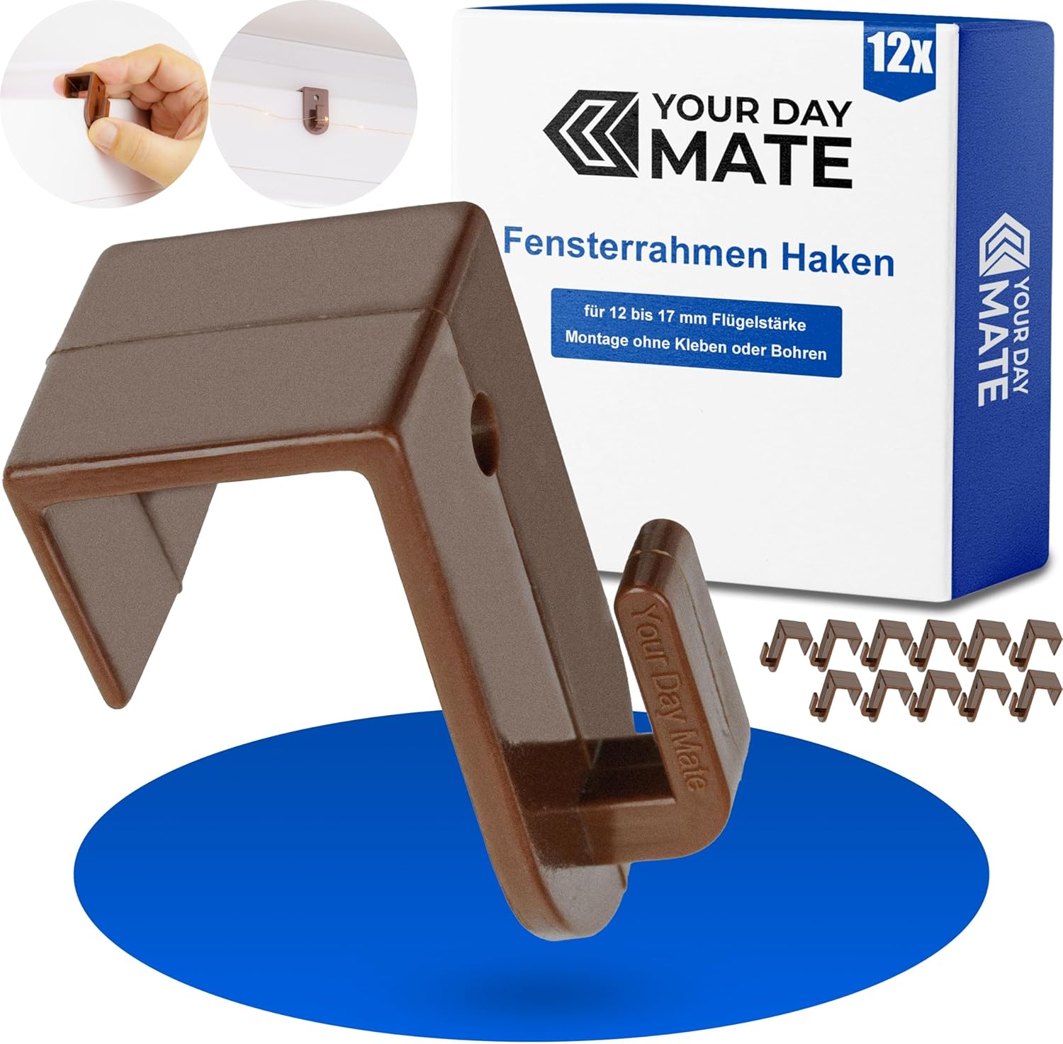 DvBCNMe Fensterhaken 16 Stück - Praktische Einhängehaken Für Zuhause