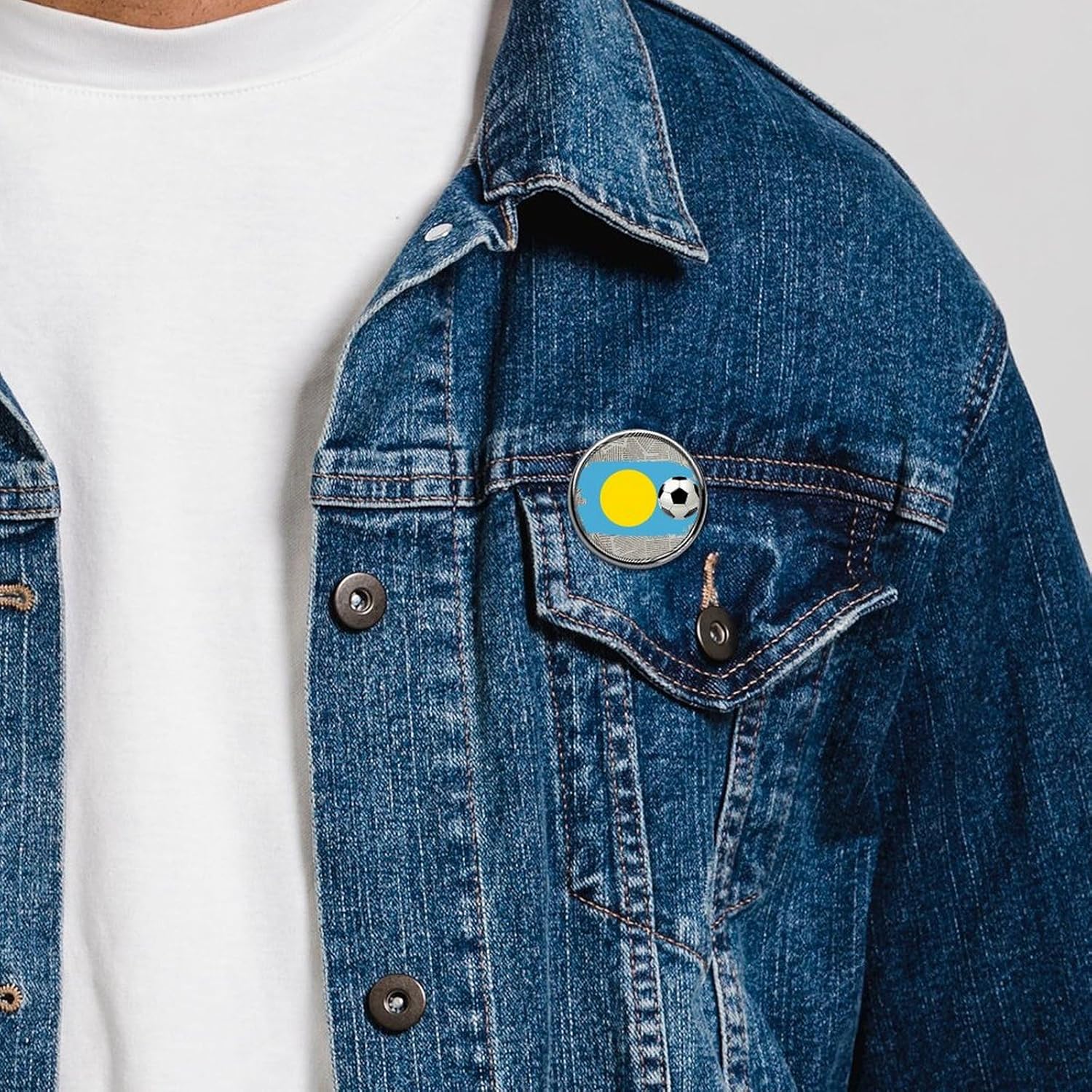 Palau Flag Football Pins Pack Sports Fan Brooch Pins National Pride Enamel Pins Patriotic Flag Badge Pins Funny Lapel Pin Gift For Friend Accessories Housewarming Gift