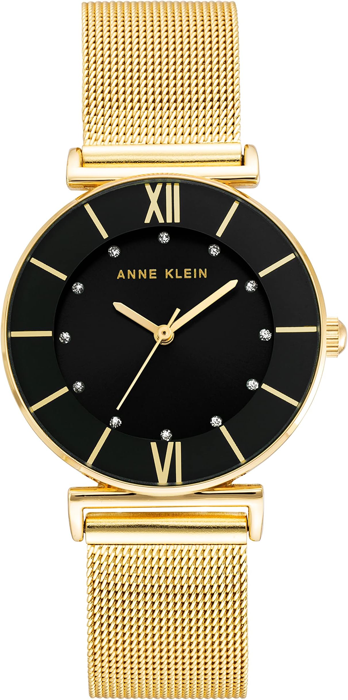 Women's Glitter Accented Mesh Bracelet Watch