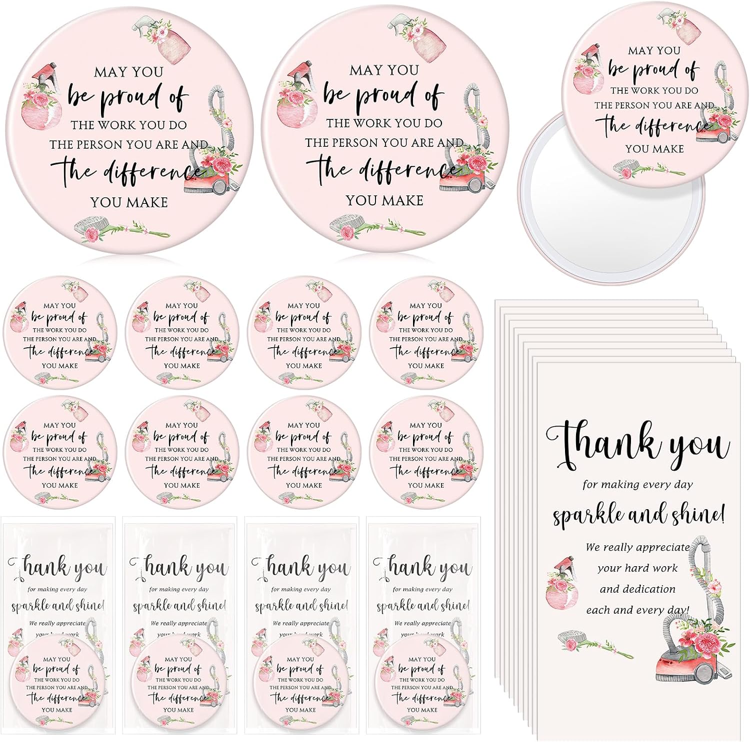 Meanplan 36 Pcs Housekeeping Week Appreciation Gift Women, Vivid Style