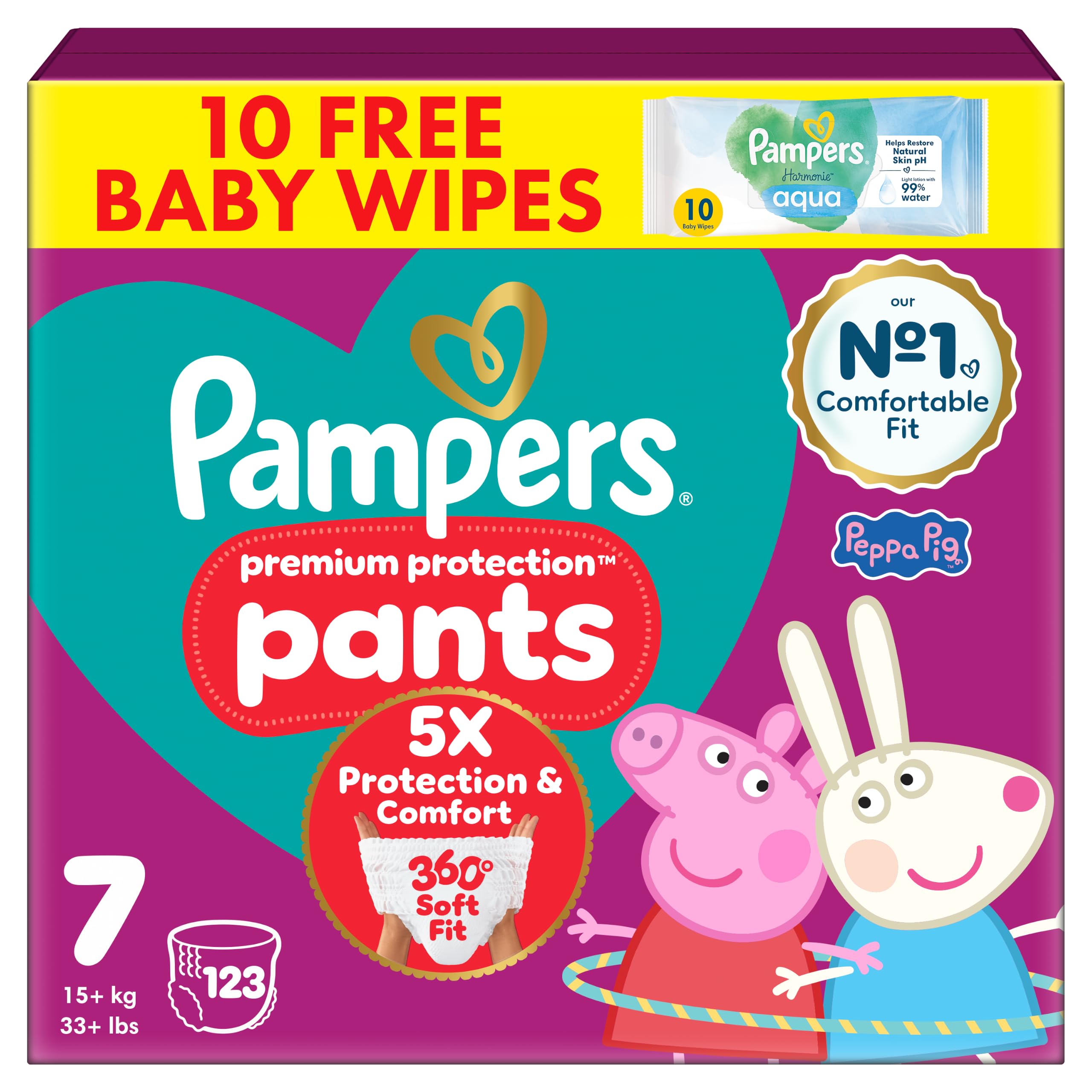 Pampers Premium Protection Nappy Pants Size 7