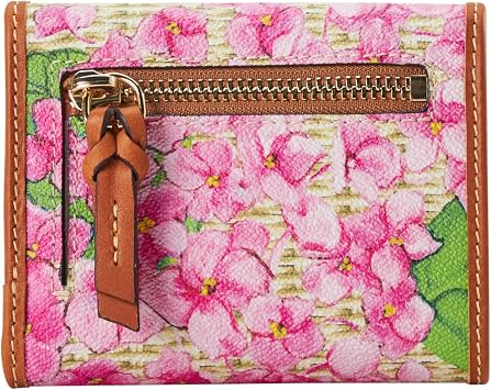 Dooney & Bourke Hydrangea Basketweave Small Flap Wallet