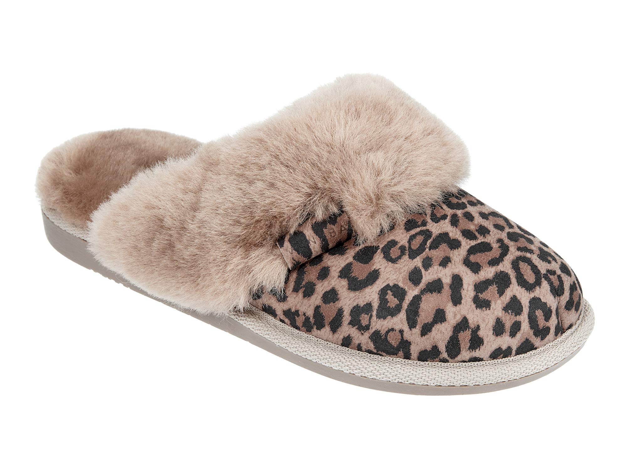 Vanuba Handgemacht Lammfell Warme Hausschuhe Damen Winter Slippers - Hauspantoffeln - Kuschel Pantoffeln Plüsch - Pantoletten Winter - Flache Slippers für Drinnen