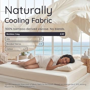 Bambaw 100% Viscose Derived from Bamboo Duvet Cover Queen Size 3 Pieces Cooling Duvet Cover Queen Size Set, Super Soft & Breathable, No Comforter (Sea Glass)